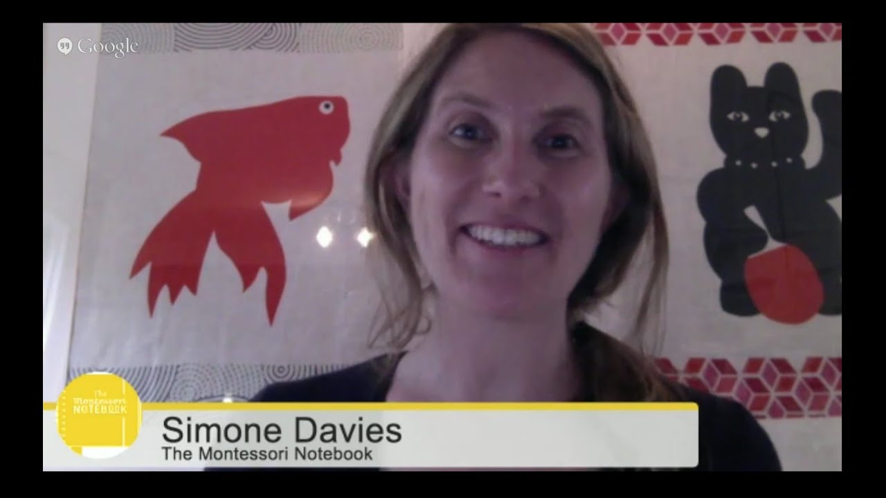 Montessori activities to do at home - a Google Hangout