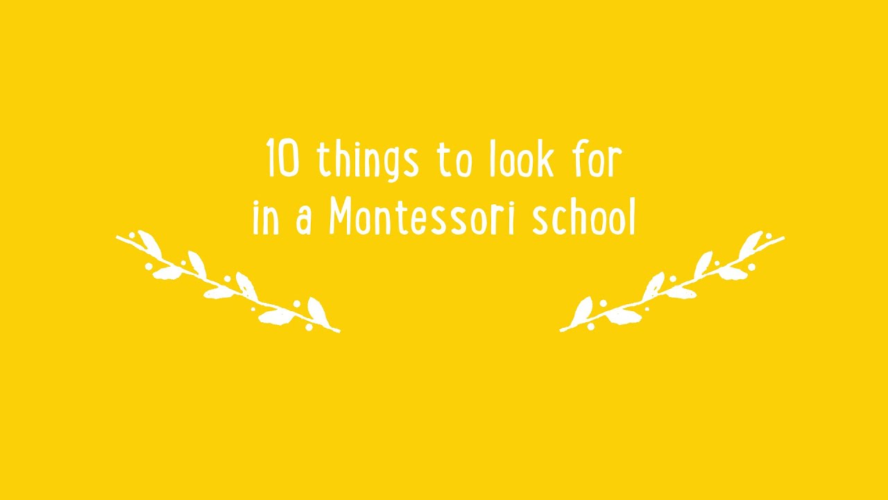 Choosing a Montessori school