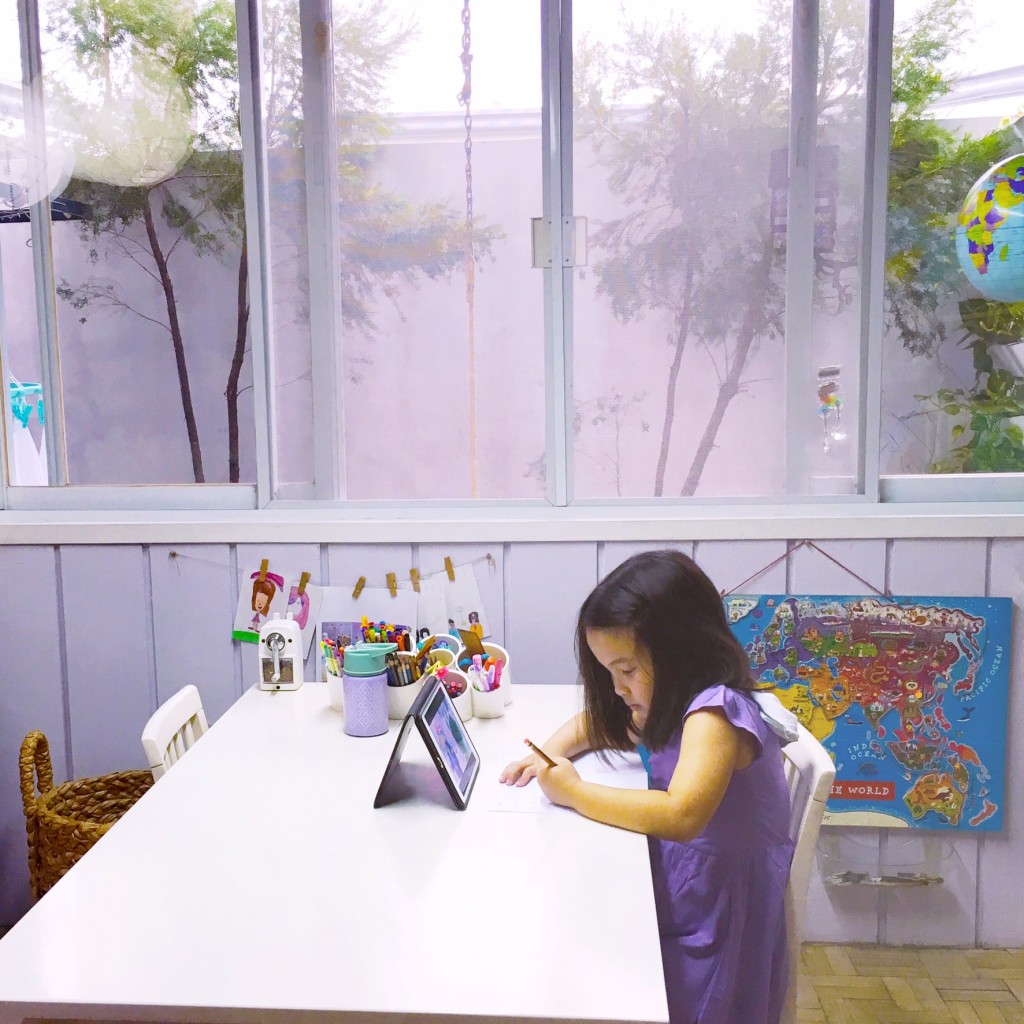 Kumon homework Montessori style - Montessori home tour - DIY Corporate Mom