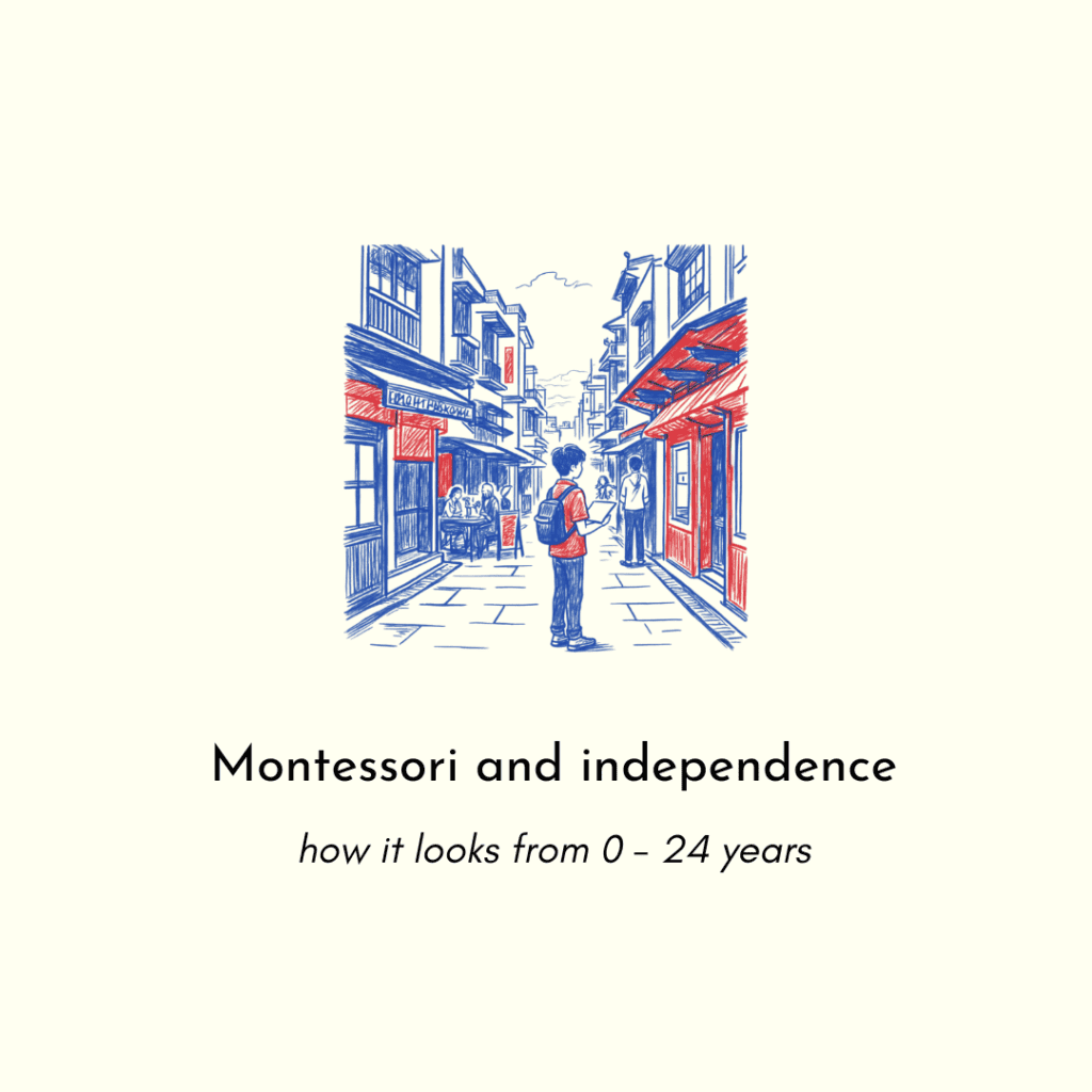 Montessori and independence - the four planes of development