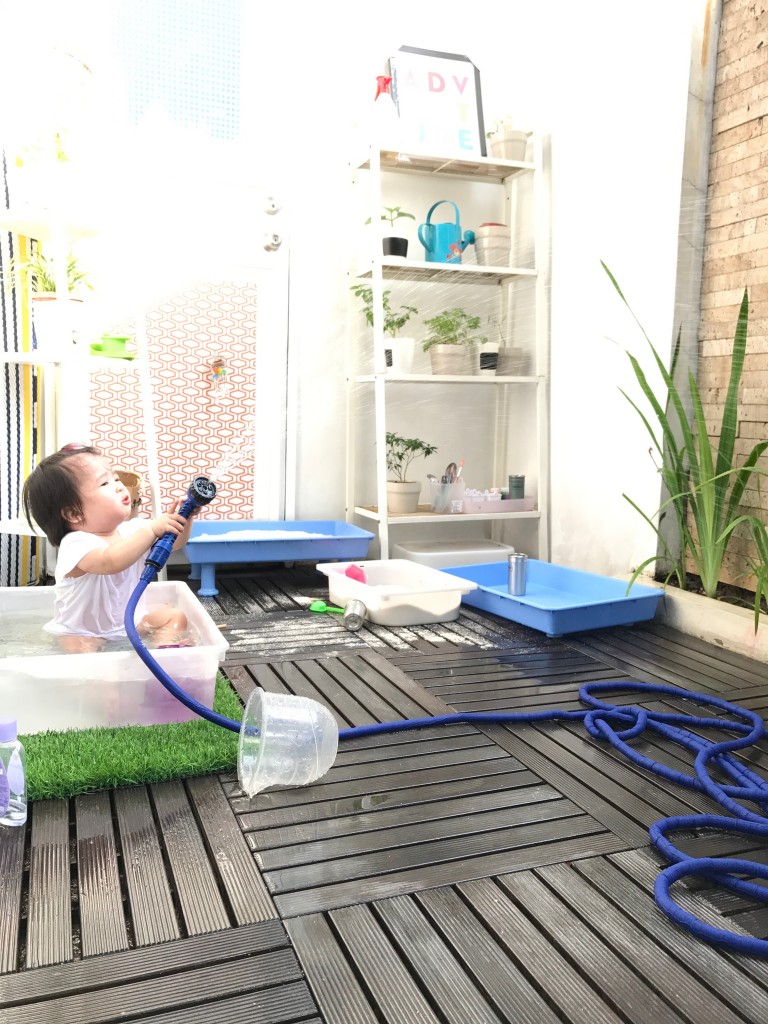 Montessori outside play - Montessori home tour - DIY Corporate Mom