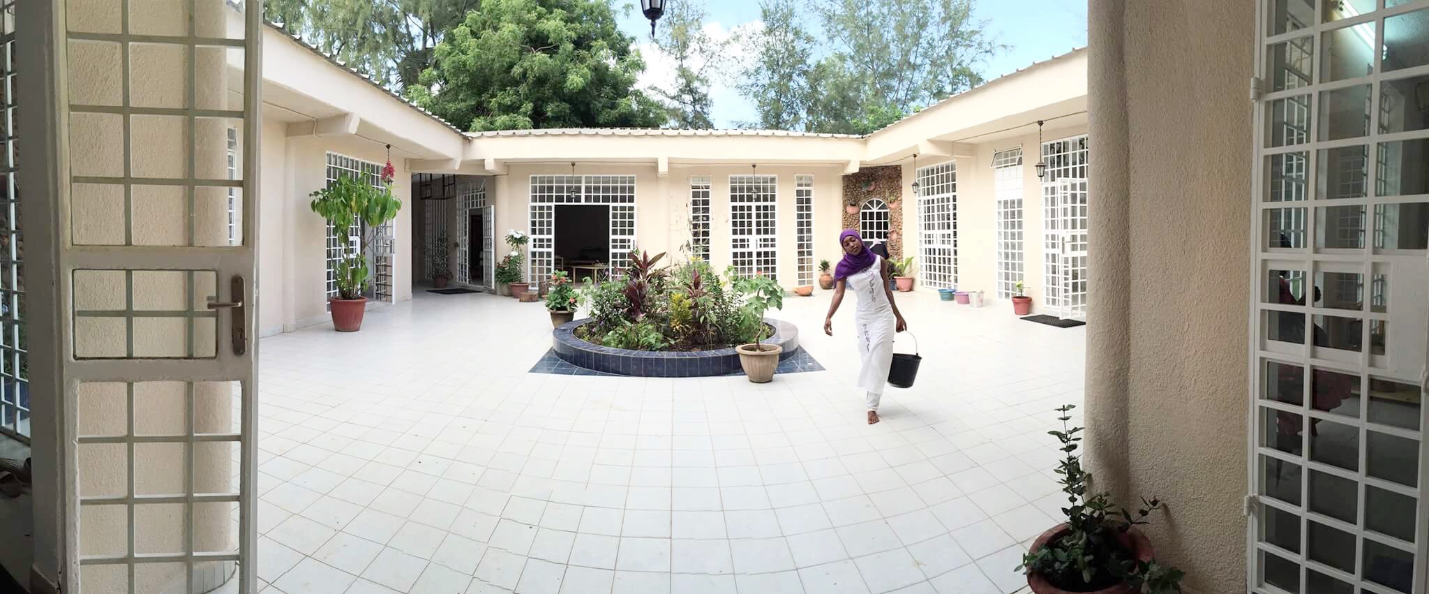 courtyard Montessori classroom Gambia
