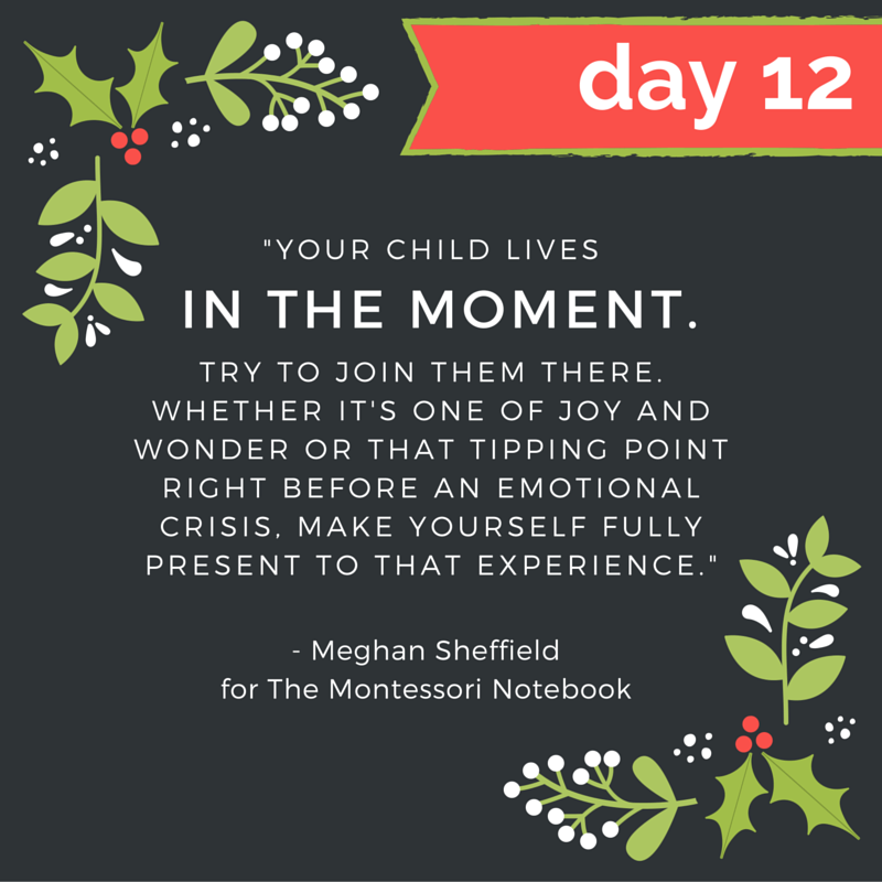 day 12 of the Montessori advent calendar